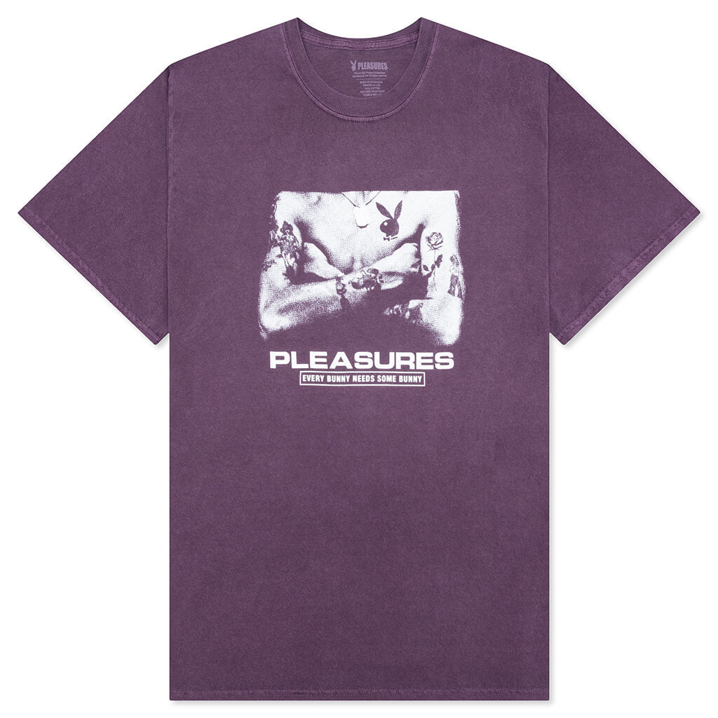 PLEASURES x Playboy Tough Washed T-Shirt - Purple