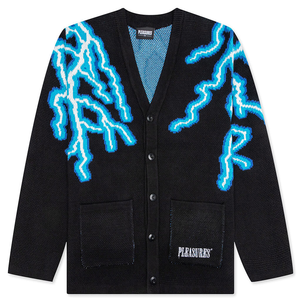 Volt Jacquard Cardigan - Black