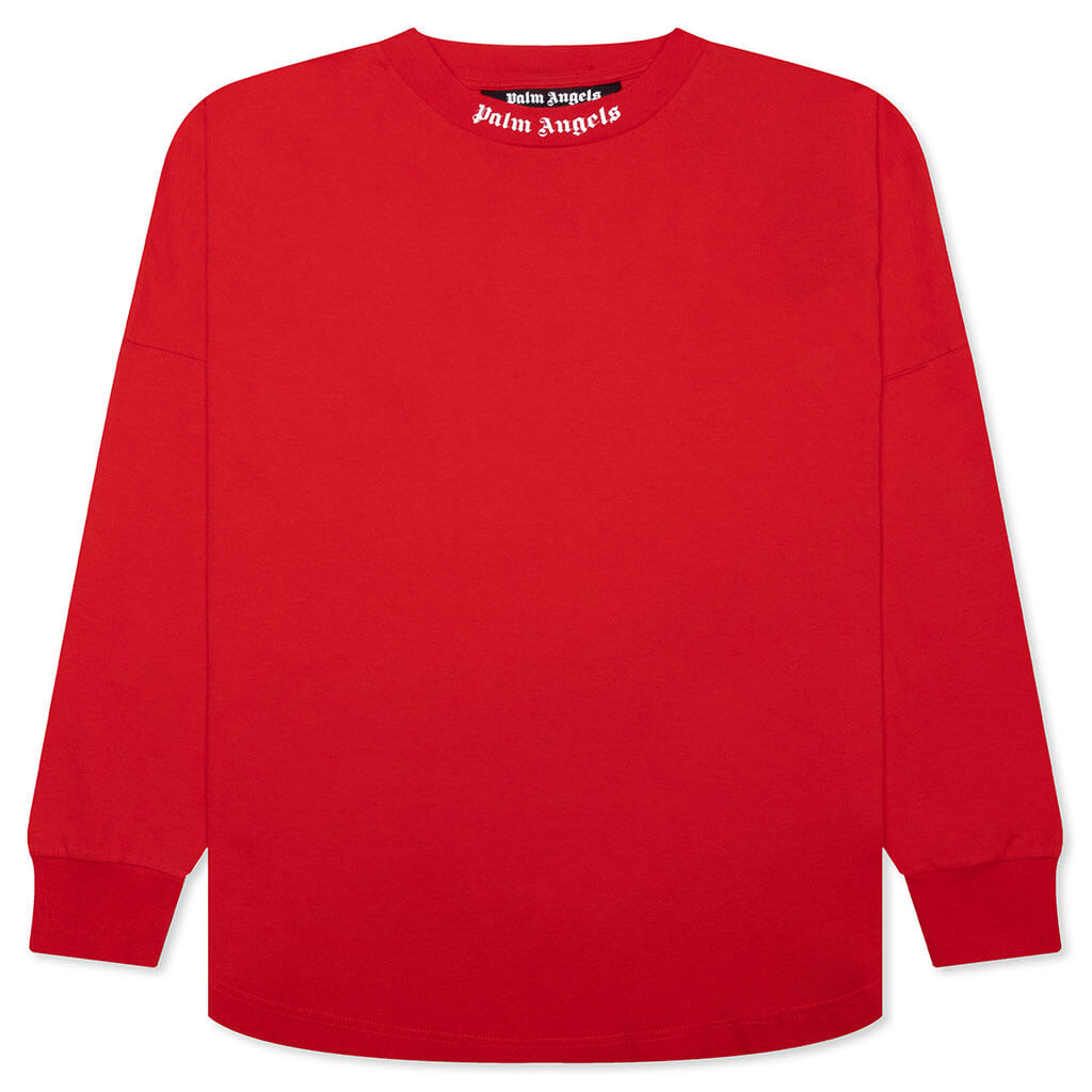 Classic Logo Over Tee L/S - Red/White