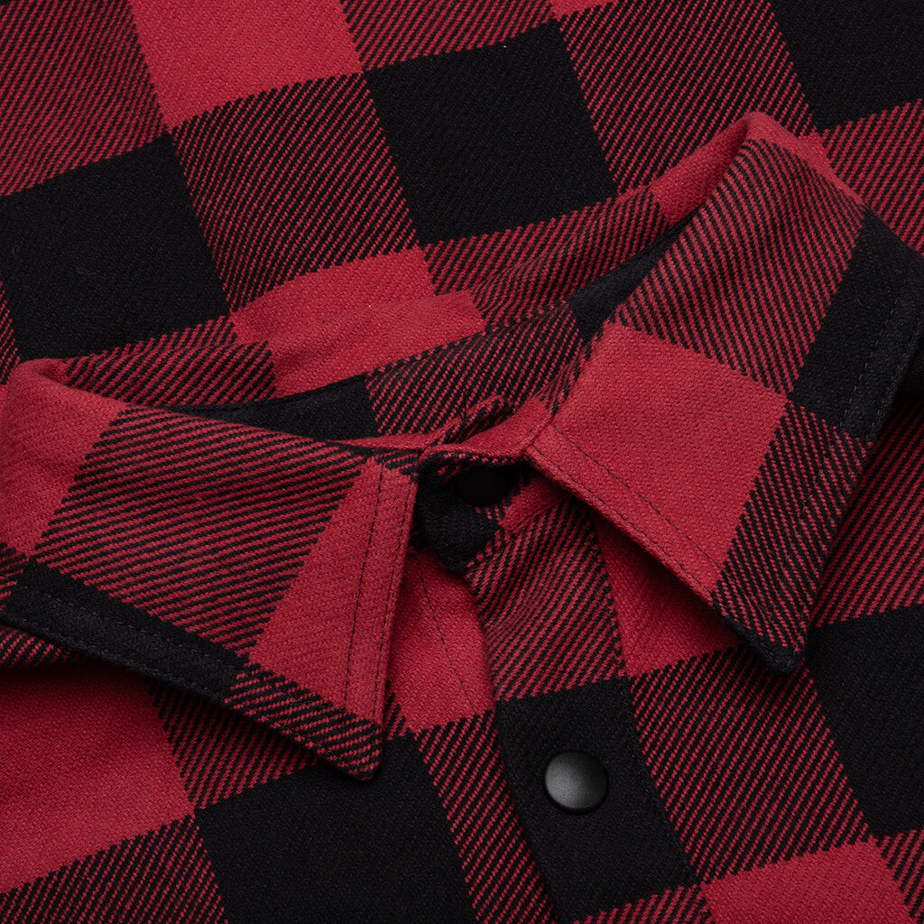 Classic Logo Overshirt - Red/White