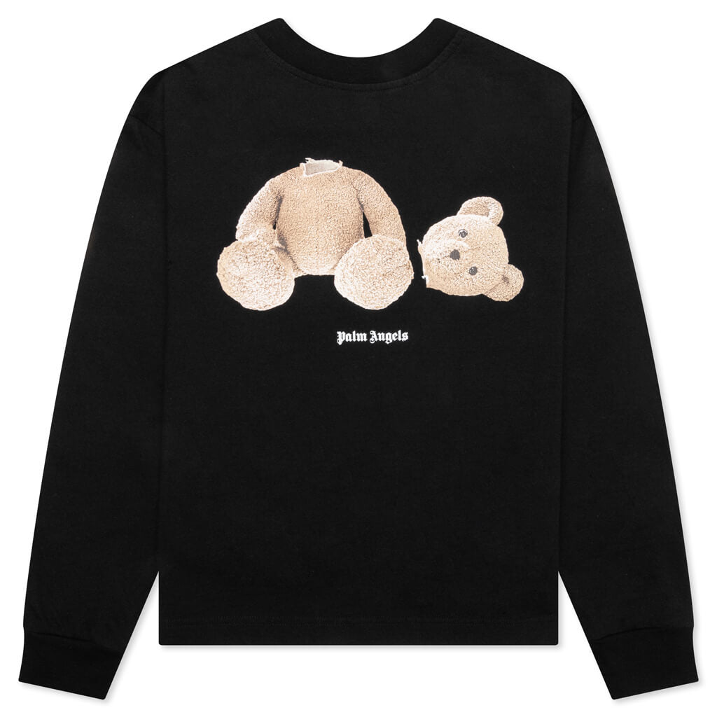 Kid's Bear T-Shirt L/S - Black/Brown