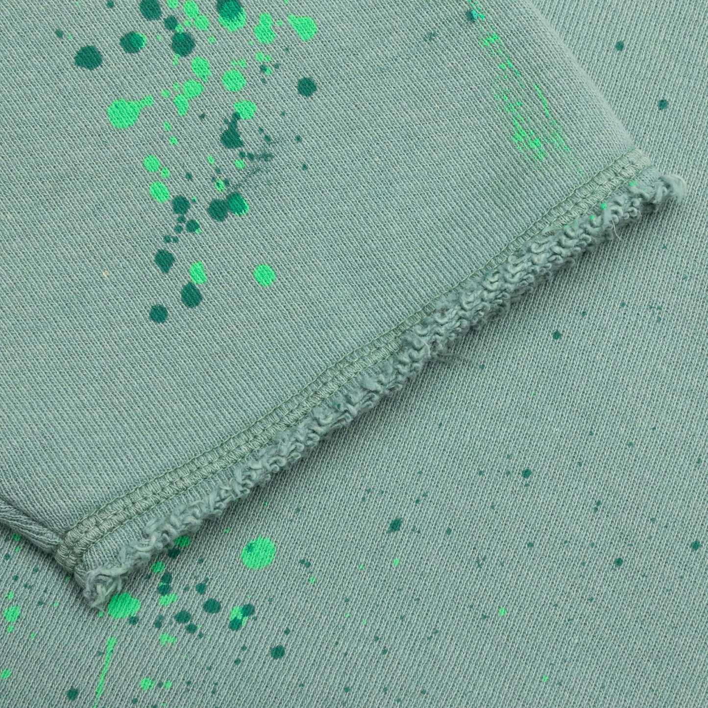 PXP Painted Raw Cut Hoodie - Green/Pink