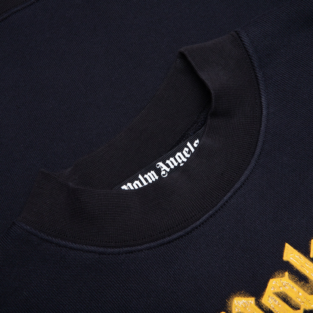 Palms Pencil Crew - Black/Light Orange