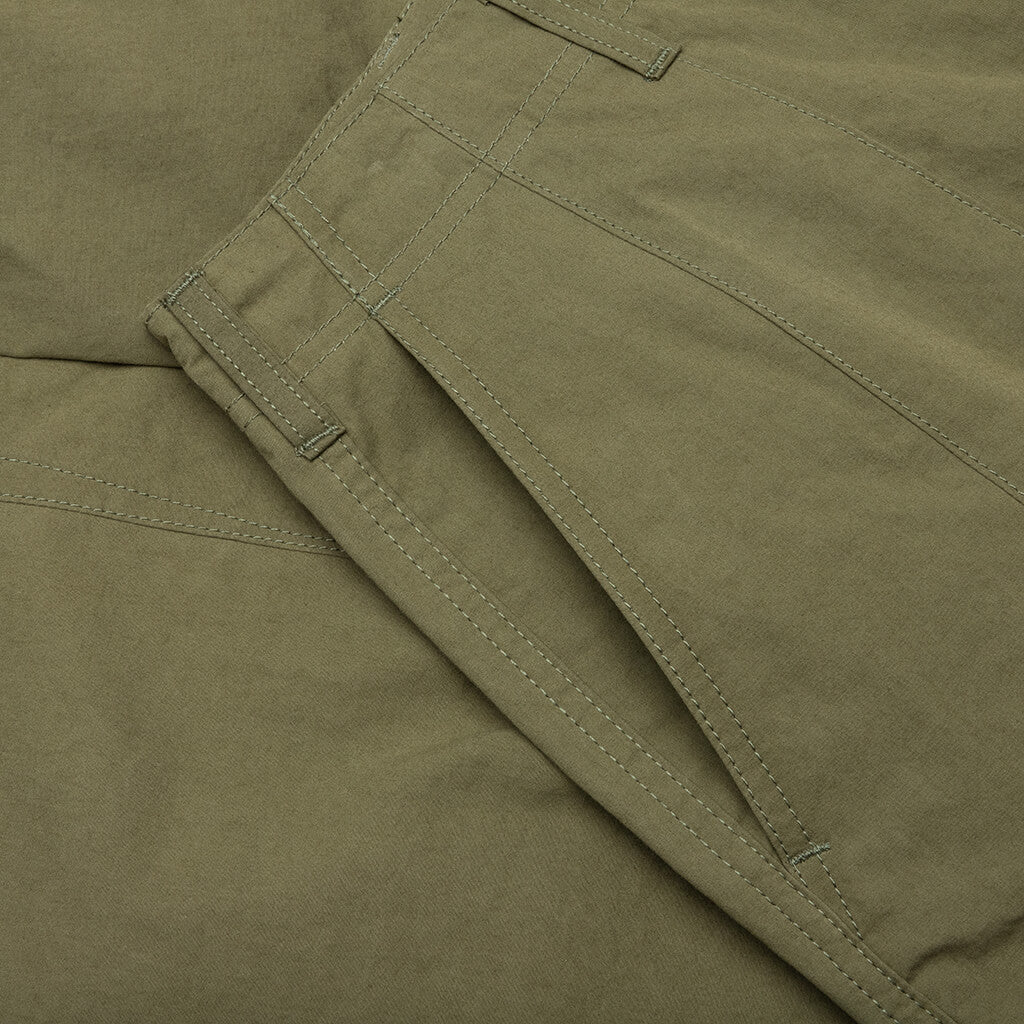 Compact Cotton Cargo Pants - Khaki