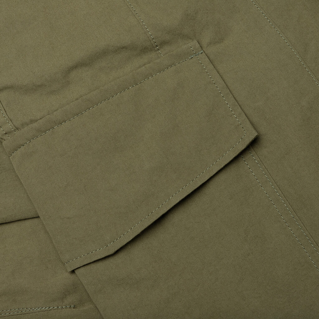 Compact Cotton Cargo Pants - Khaki