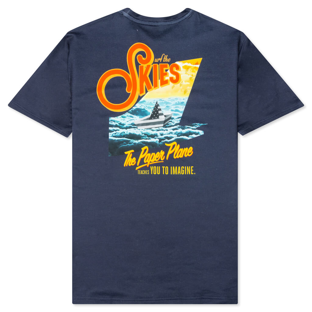 Cloud Surf French Terry Tee - Sapphire