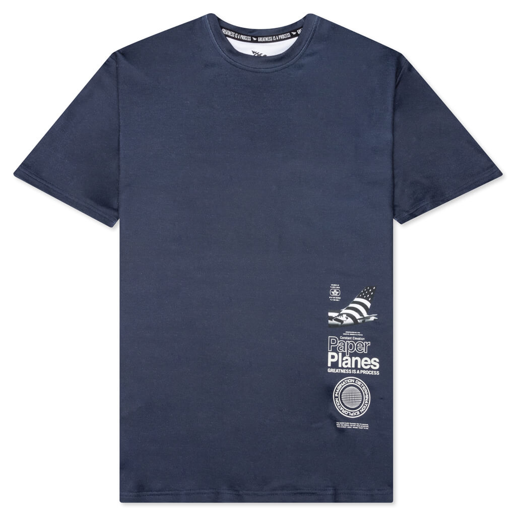 Cloud Surf French Terry Tee - Sapphire