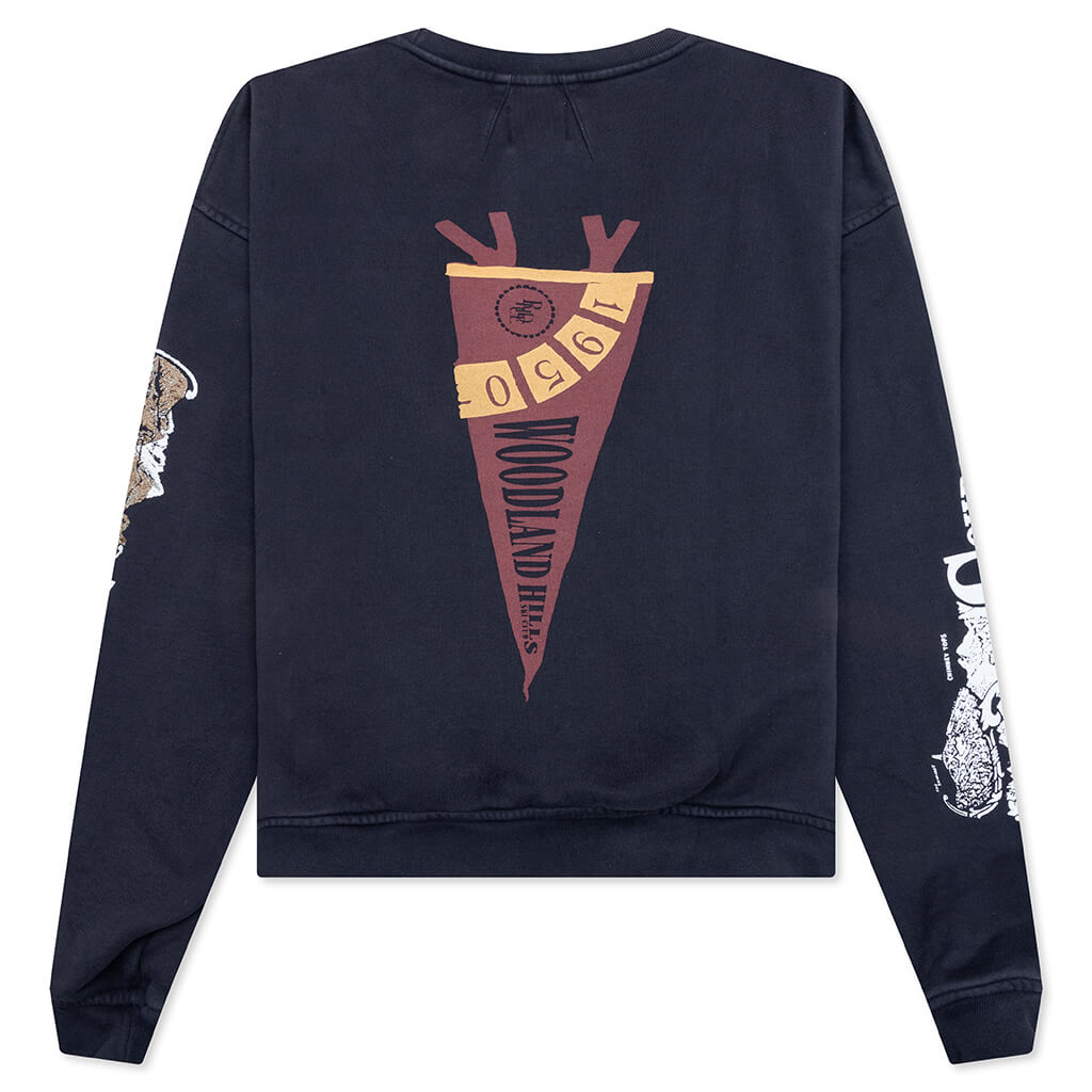Pennant Flag Crewneck - Vintage Black