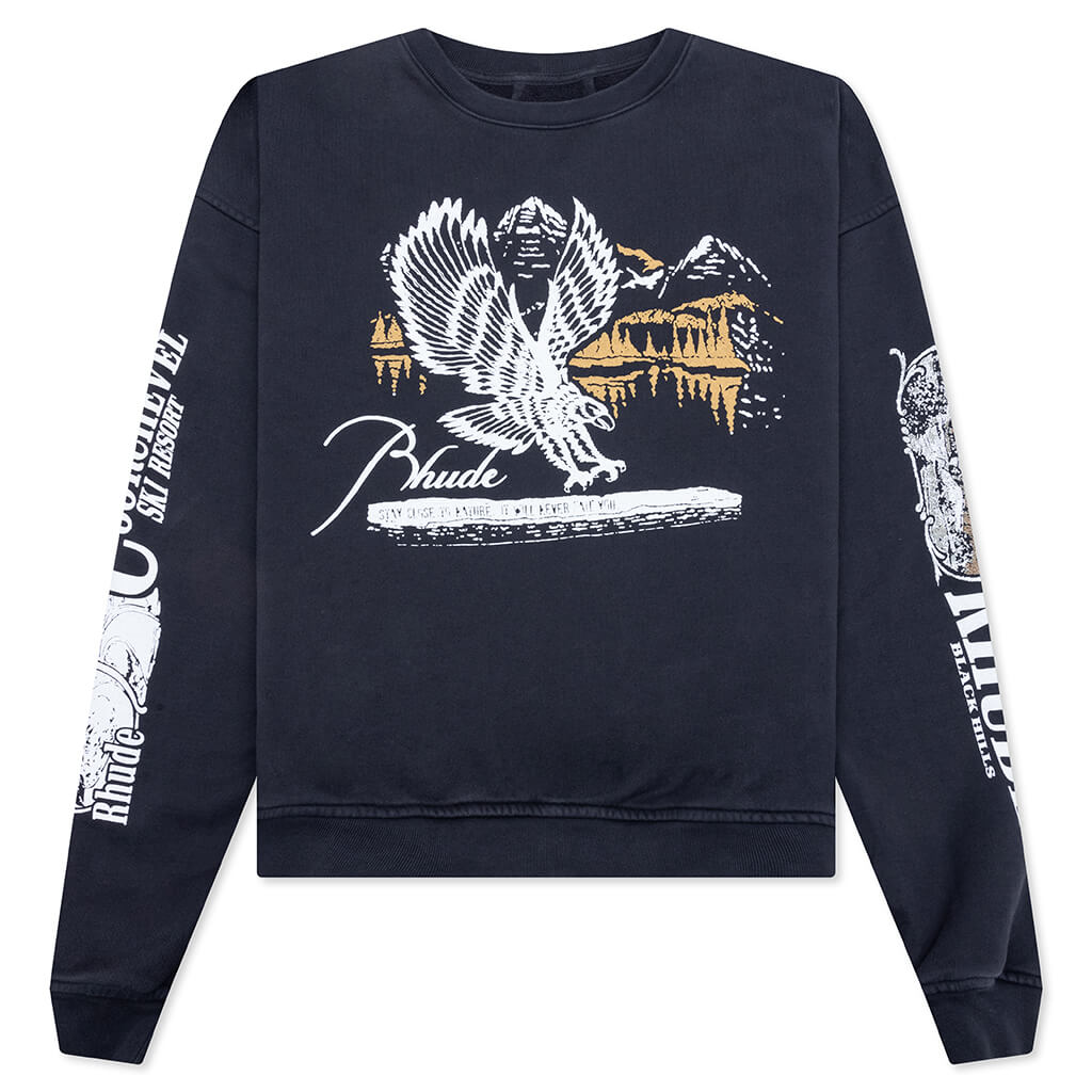 Pennant Flag Crewneck - Vintage Black
