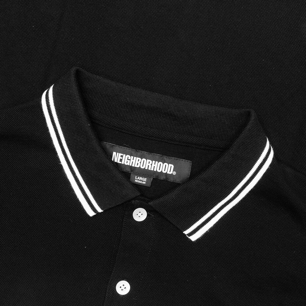 Pique Line S/S Polo Shirt - Black