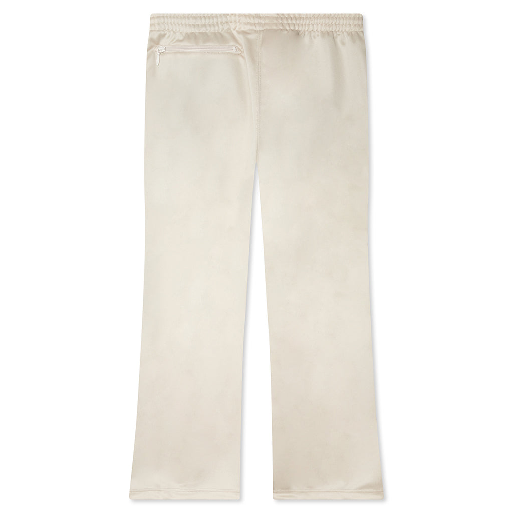 Poly Smooth Boot-Cut Track Pant - Ivory