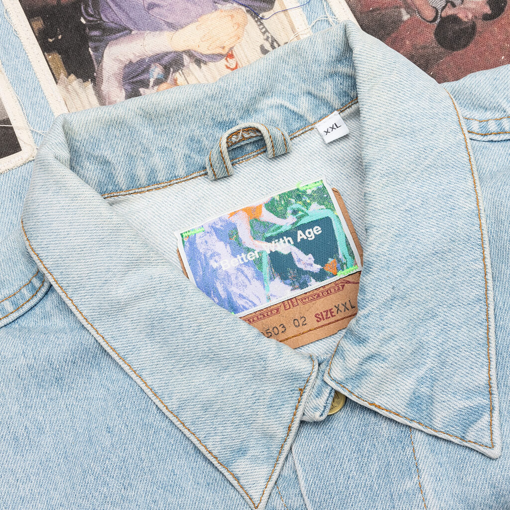Portrait Denim Jacket - Multi