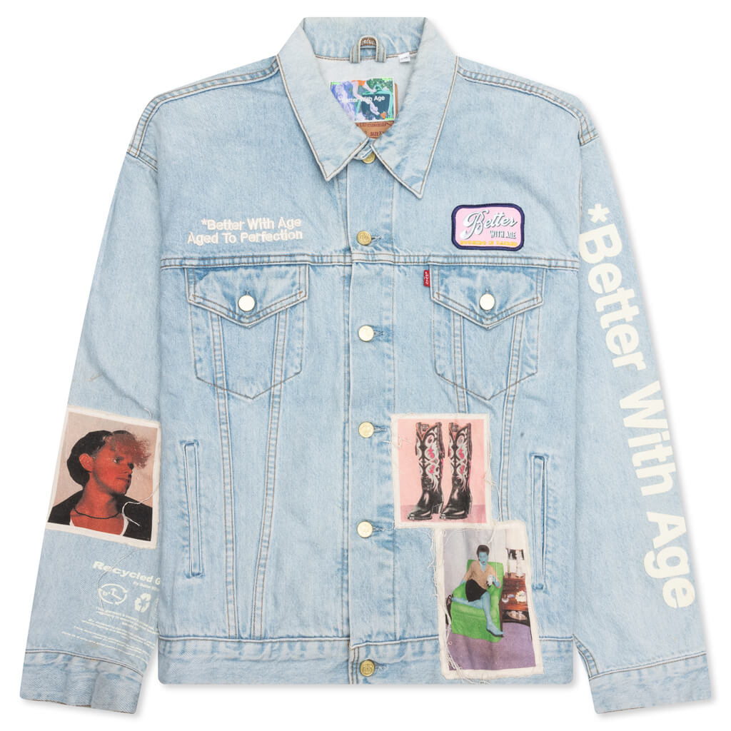 Portrait Denim Jacket - Multi
