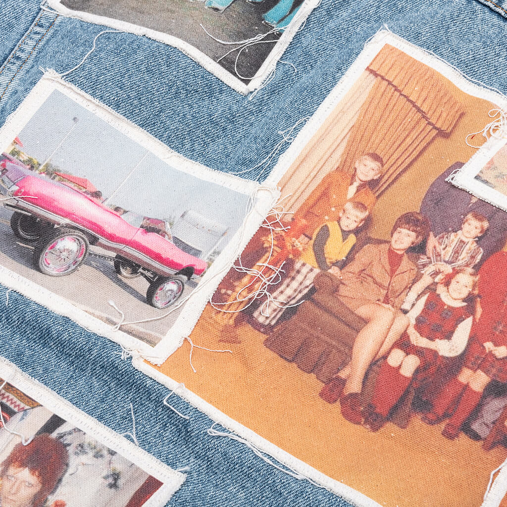 Portrait Denim Jacket - Multi