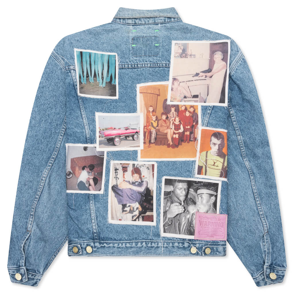 Portrait Denim Jacket - Multi