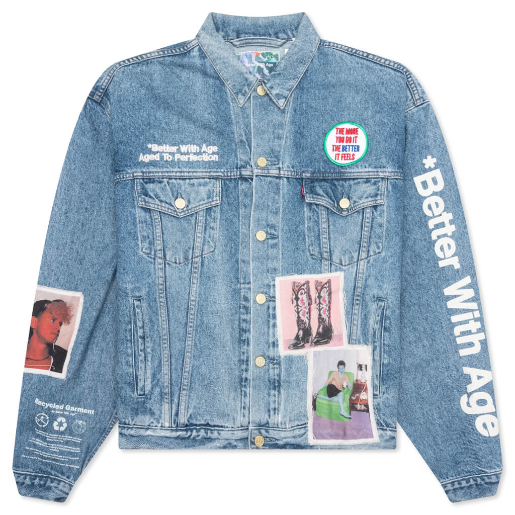 Portrait Denim Jacket - Multi