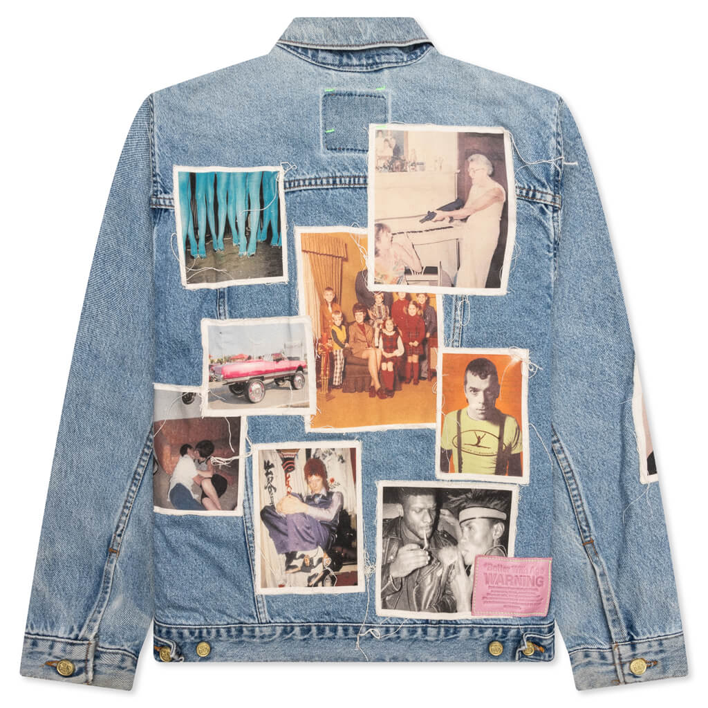 Portrait Denim Jacket - Multi