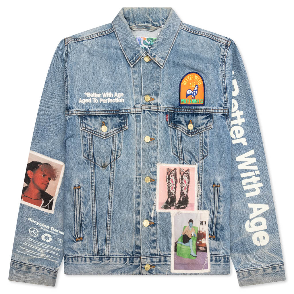 Portrait Denim Jacket - Multi
