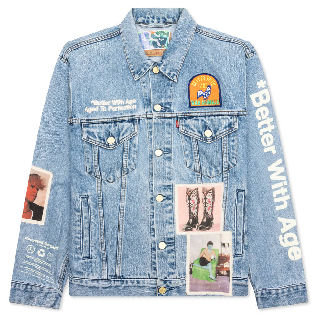Portrait Denim Jacket - Multi
