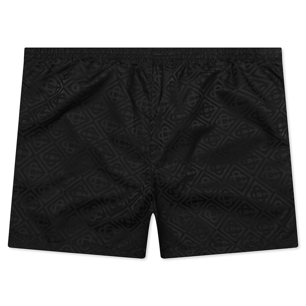Printed Swim Shorts - Black