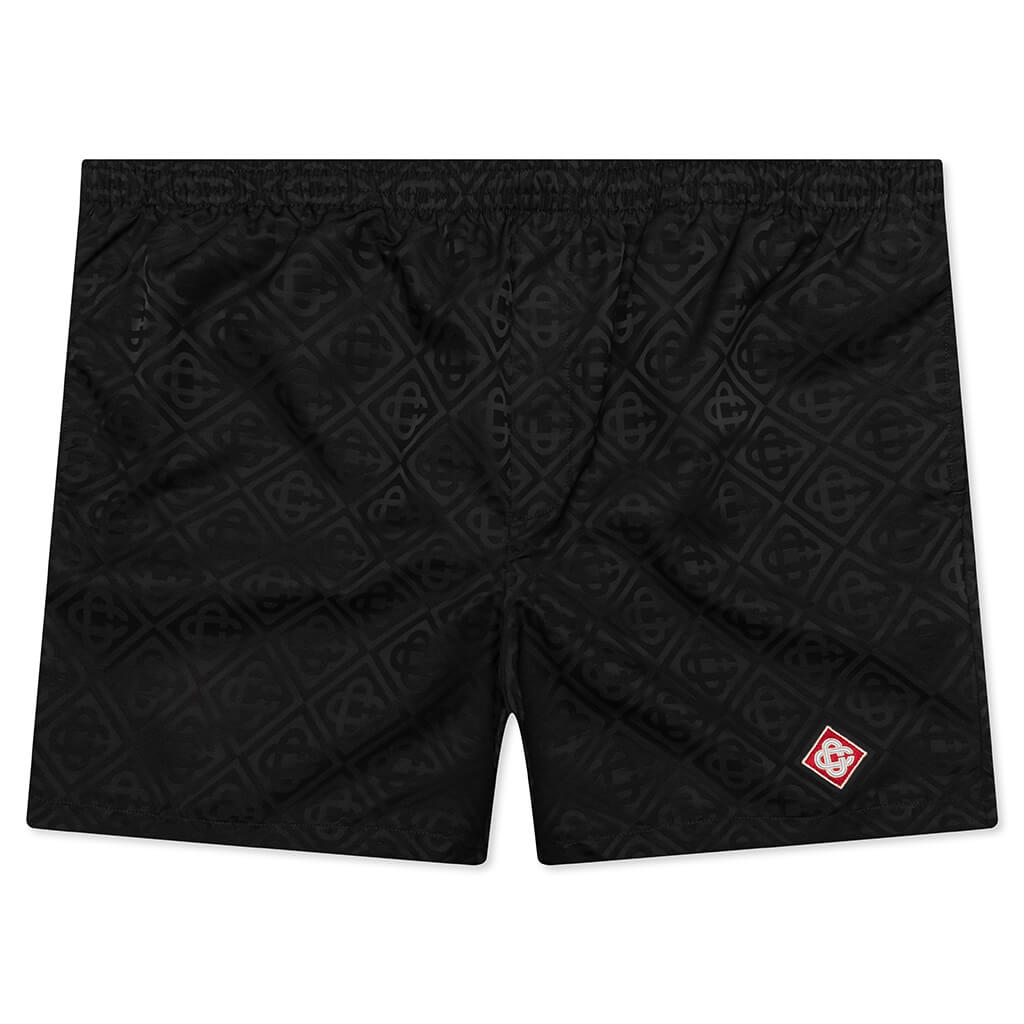 Printed Swim Shorts - Black