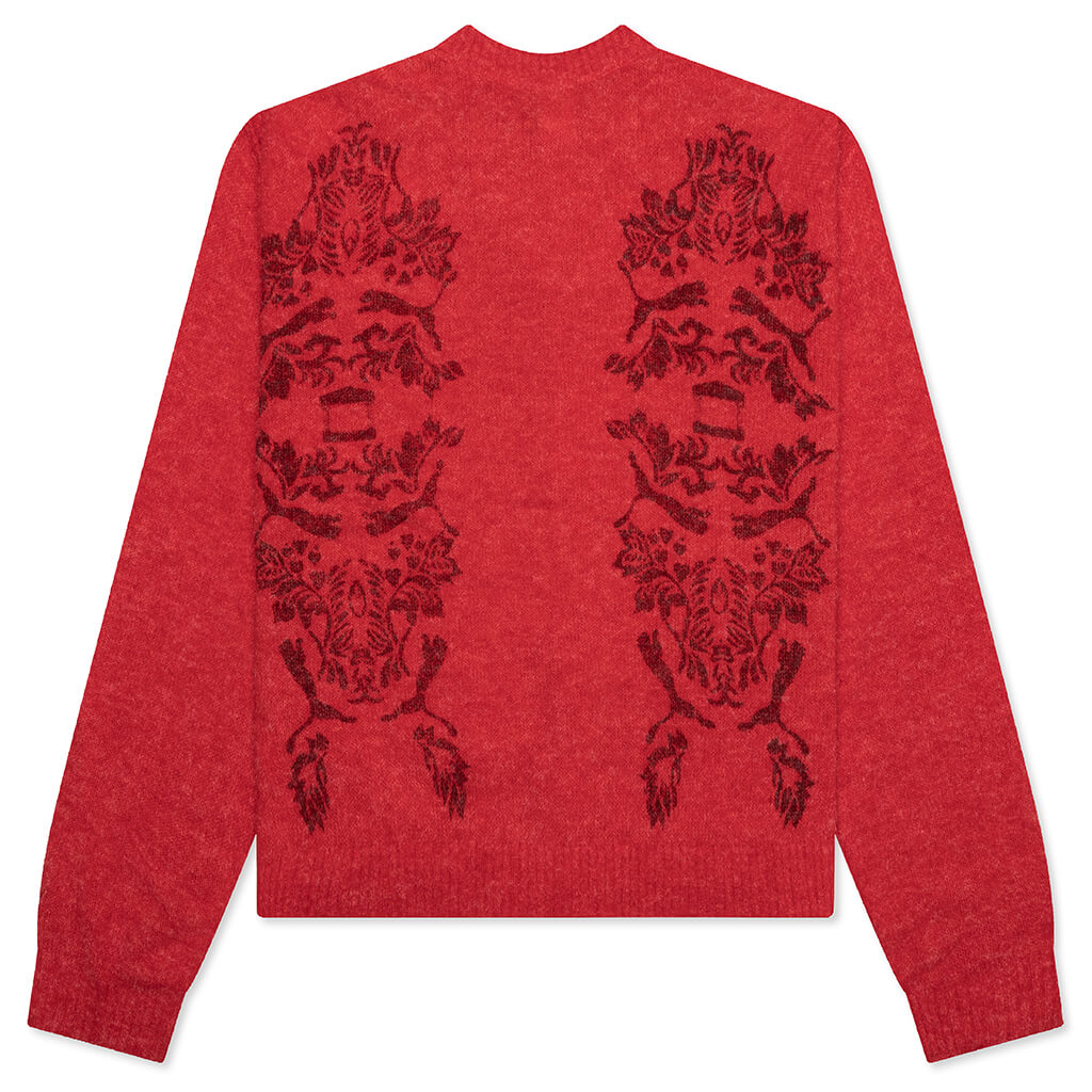 Puma x Aries Knitted Cardigan - Red