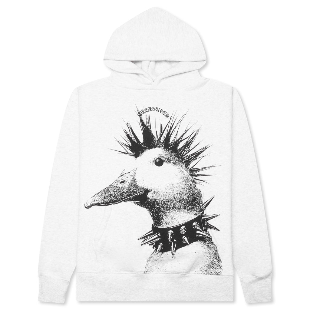Punk Duck Hoodie - Heather Grey