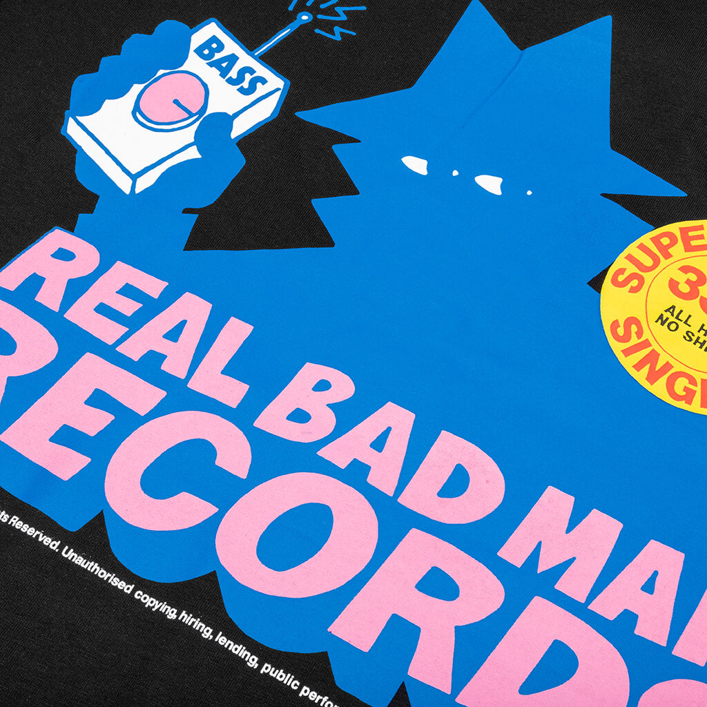 Records S/S Tee - Black