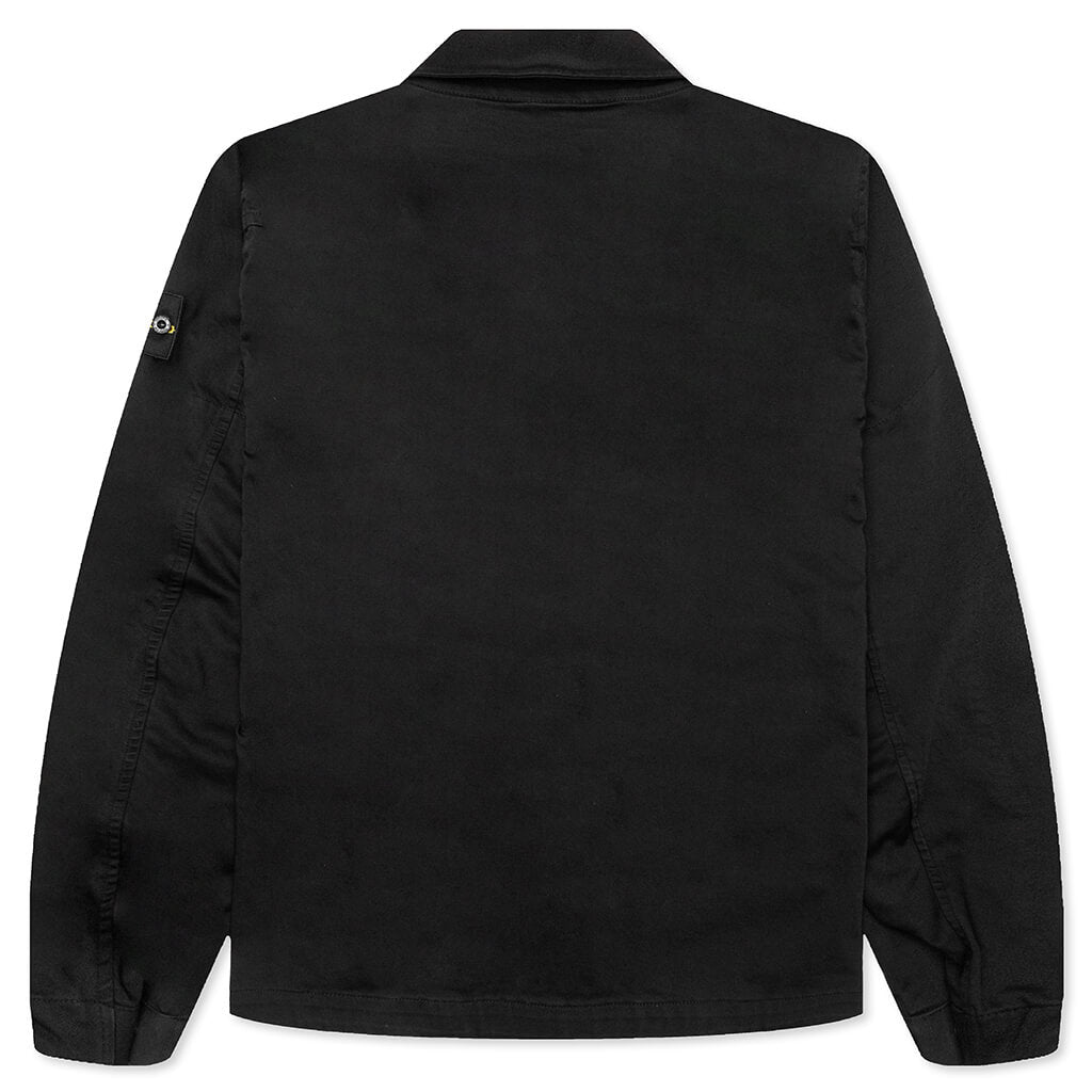 Regular Fit Overshirt - Black