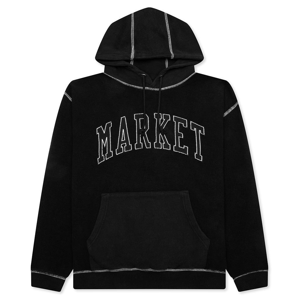 Reverse Arc Hoodie - Washed Black