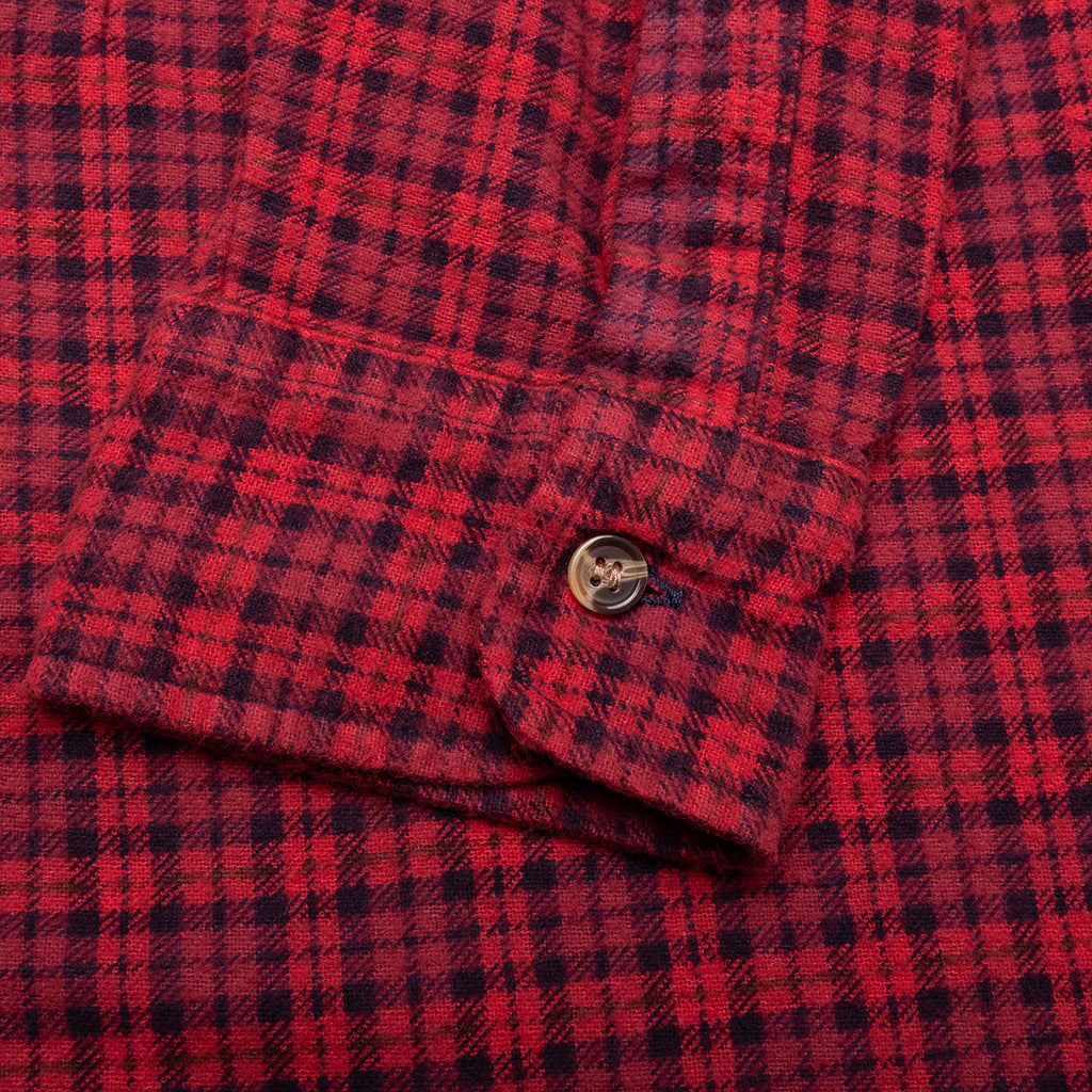Ribbon Over Dye Flannel Shirt - Assorted