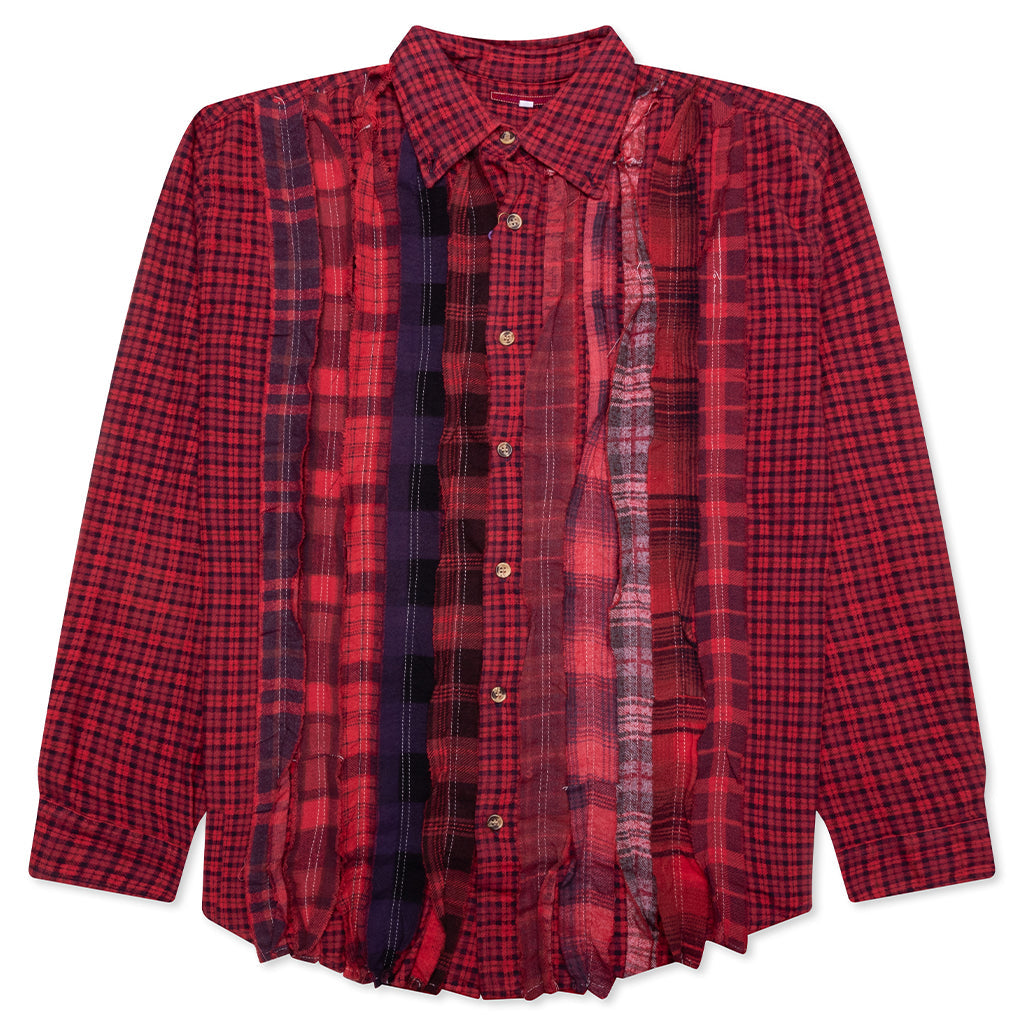 Ribbon Over Dye Flannel Shirt - Assorted