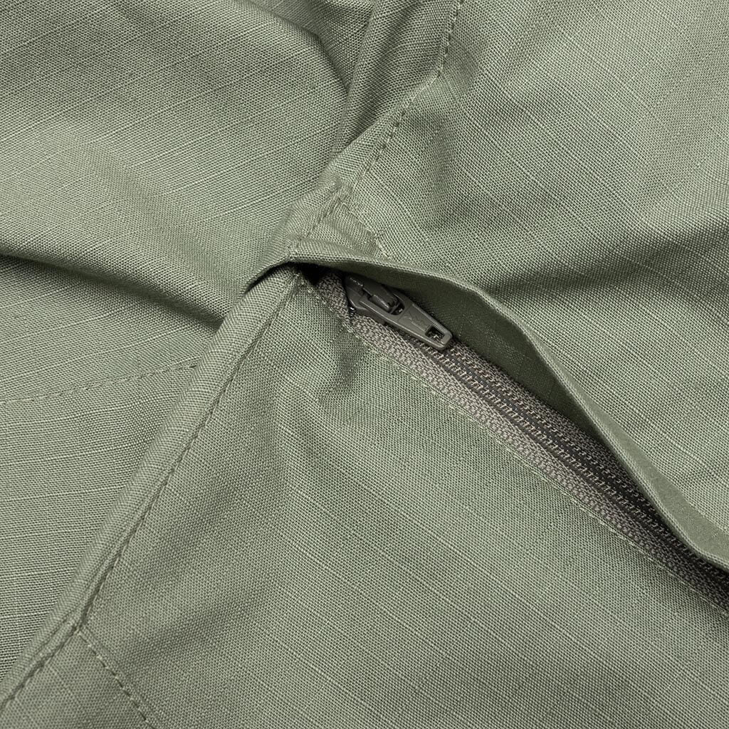 Ripstop Zip Cargo Pant - Olive