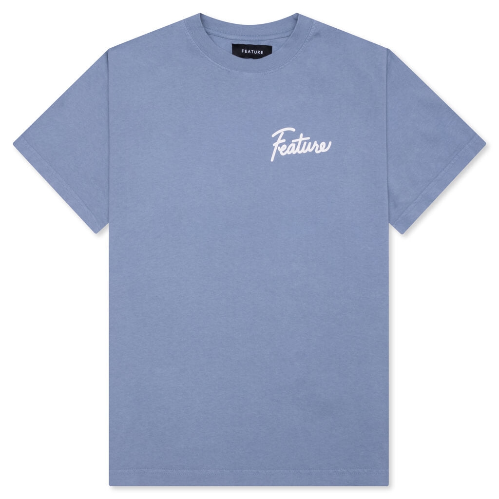 Risky Behavior Tee - Blue Granite