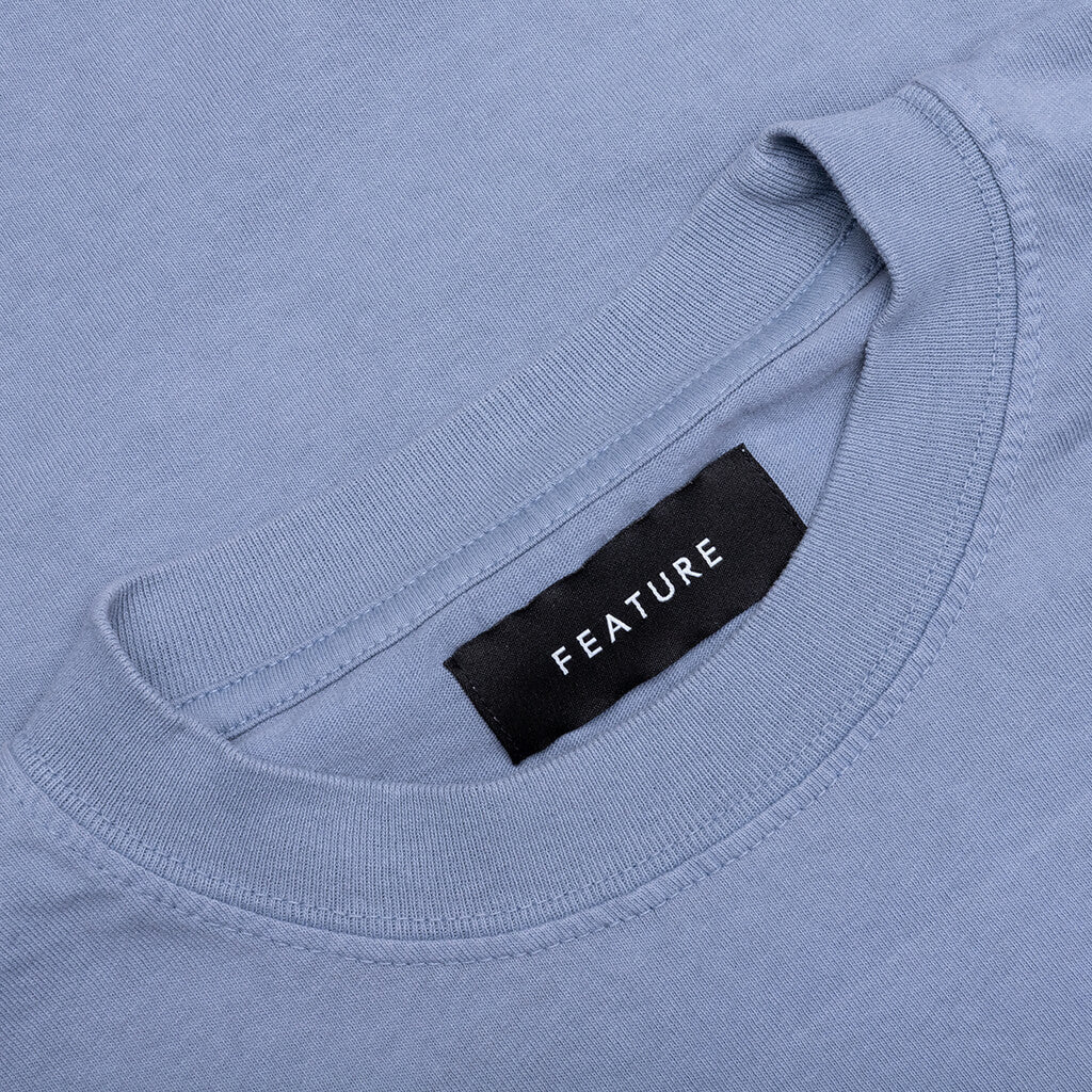 Risky Behavior Tee - Blue Granite