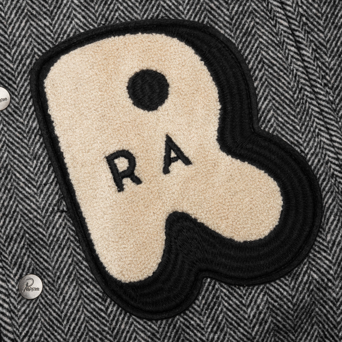 Rounded Par Varsity Jacket - Dark Grey