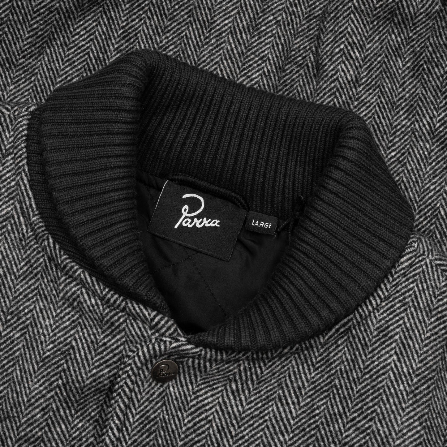 Rounded Par Varsity Jacket - Dark Grey