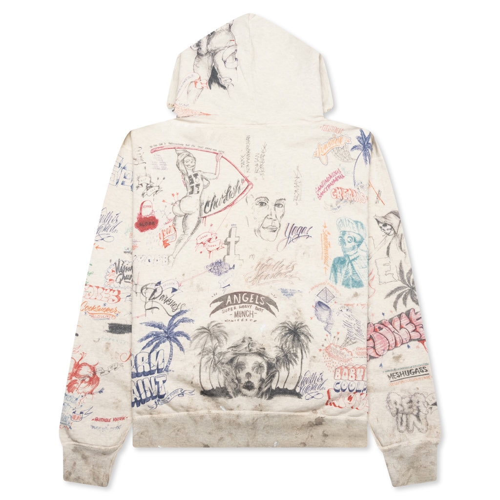 Saint Michael x Born X Raised LA Hoodie - Grey