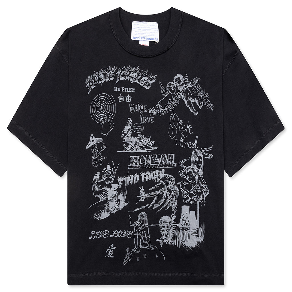 Scribbles Tee - Black