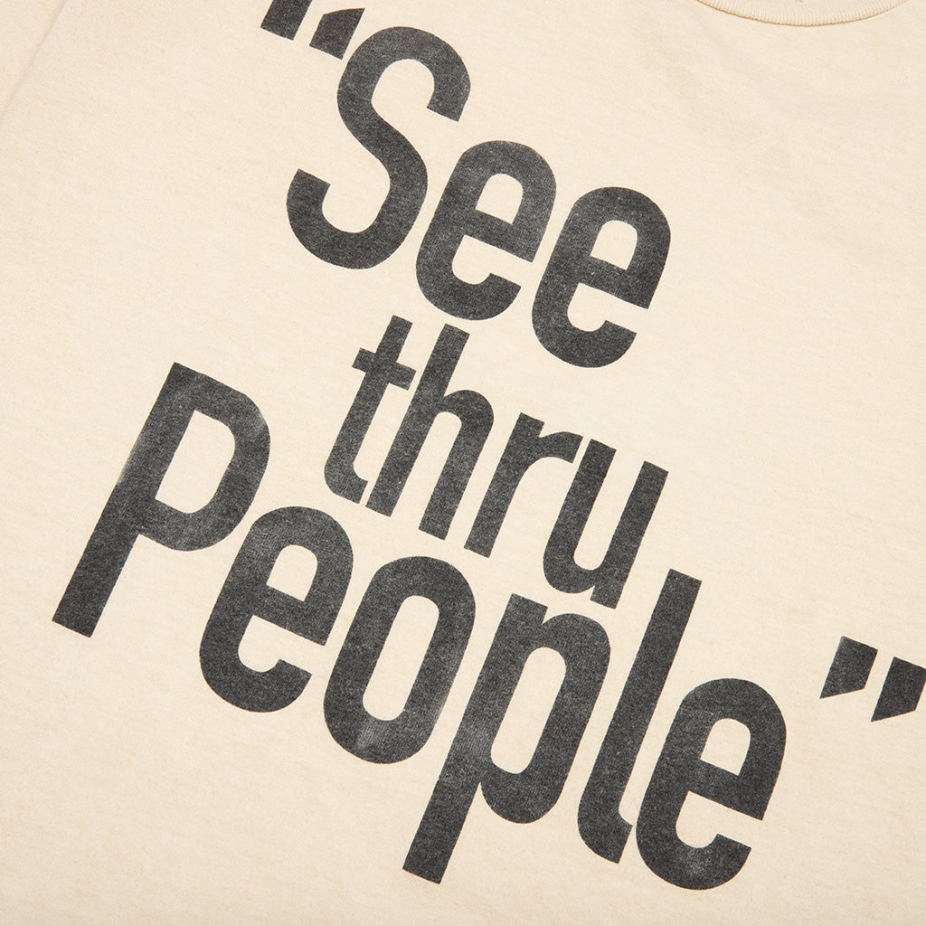 See Thru People Tee - Antique White