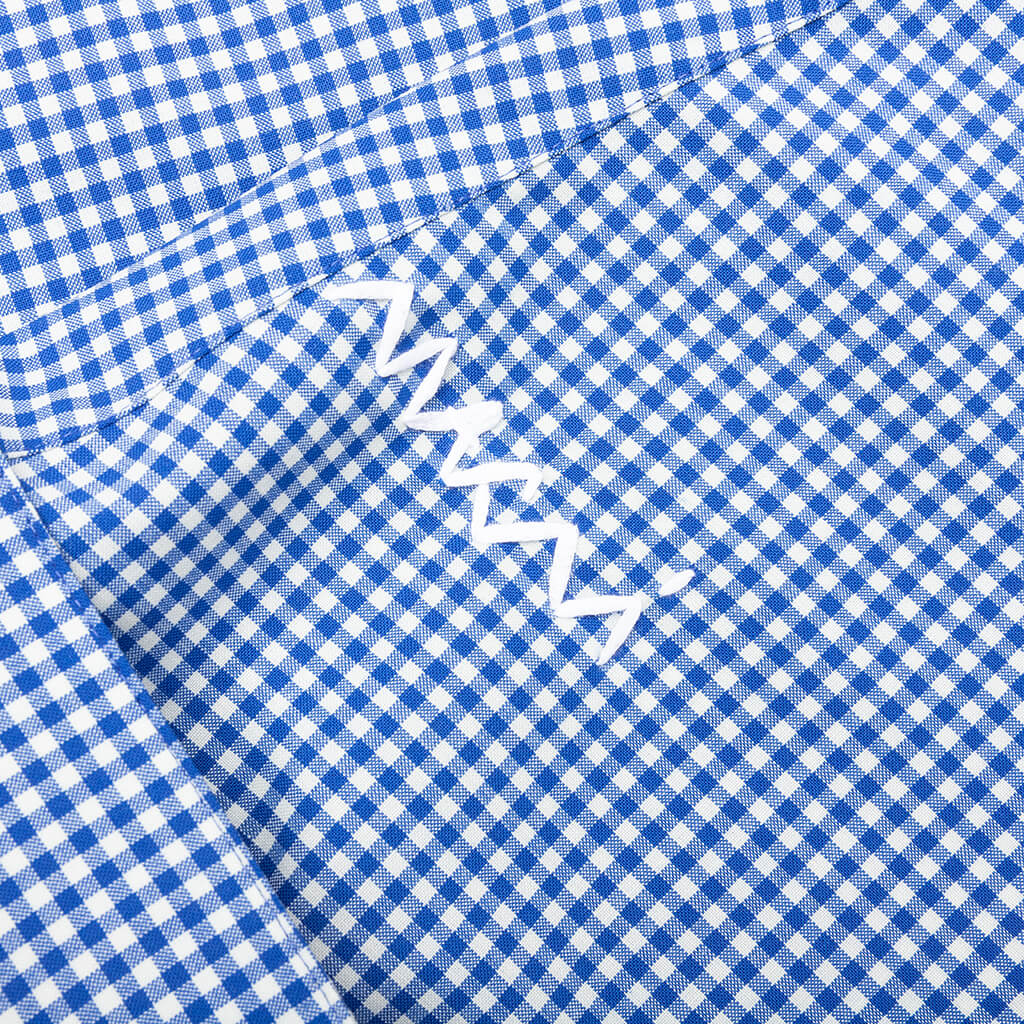 Checked Wool Shirt - Blue/White