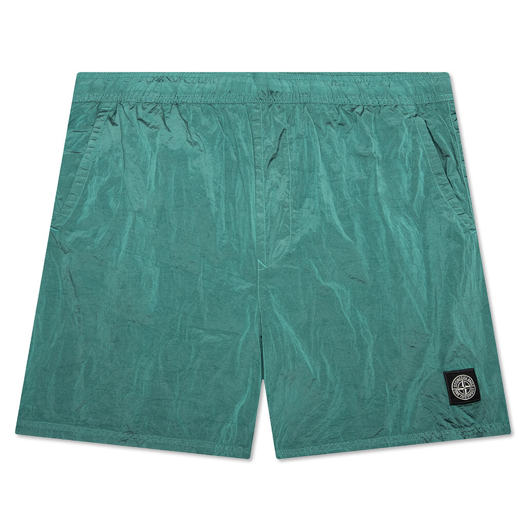 Nylon Metal Shorts - Turquoise