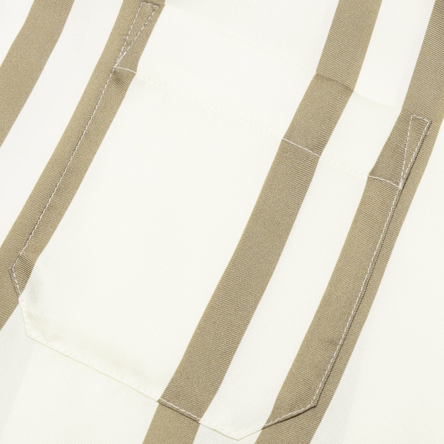 Silk S/S Button Up - Bark Stripe/Salt