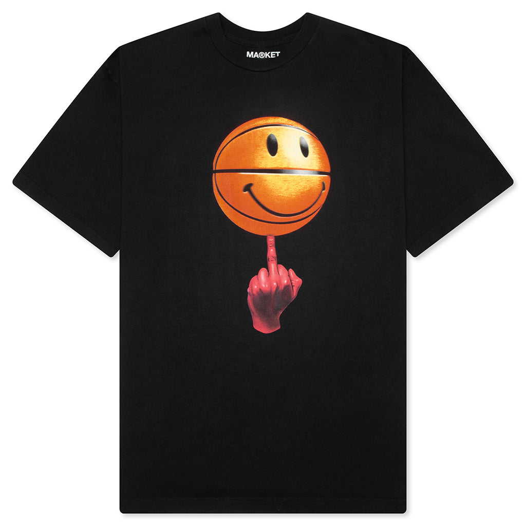 Smiley Good Game T-Shirt - Washed Black