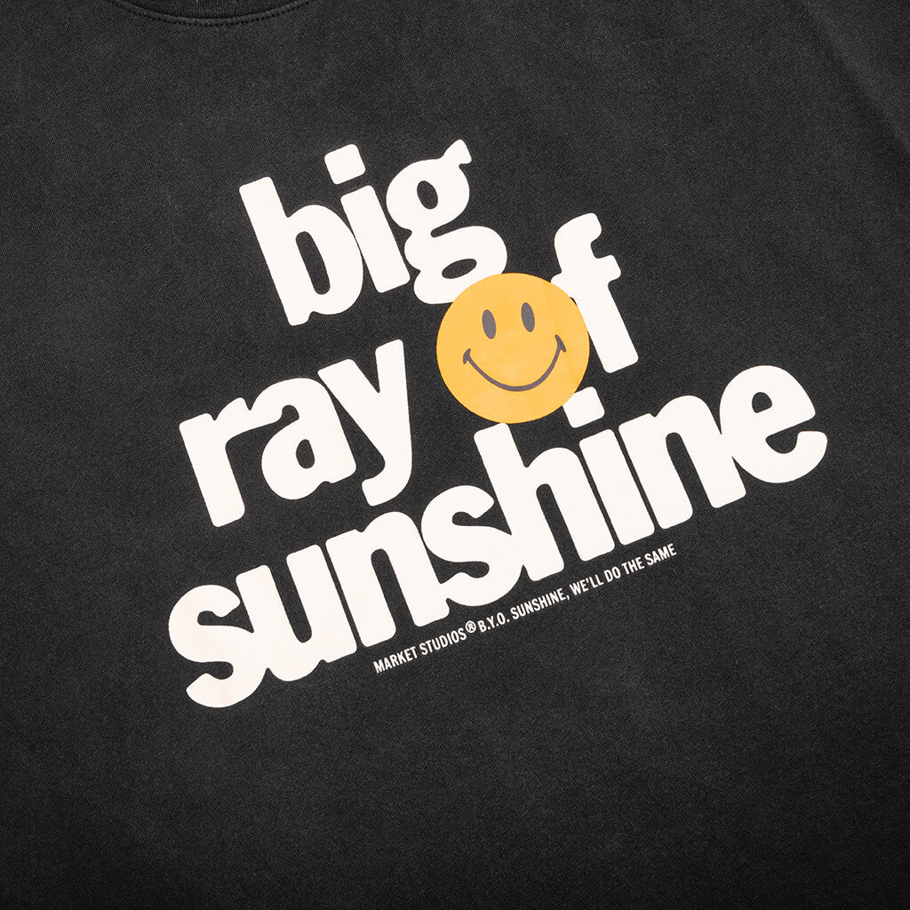 Smiley Sunshine T-Shirt - Jet Set Black