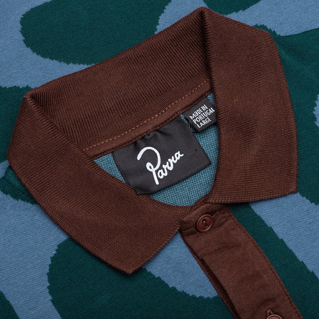 Splashed Polo Shirt - Pine Green
