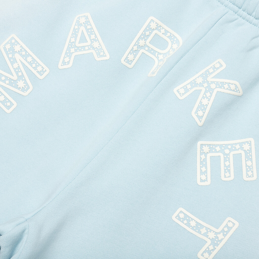 Starry Arc Fleece Short - Ice Blue