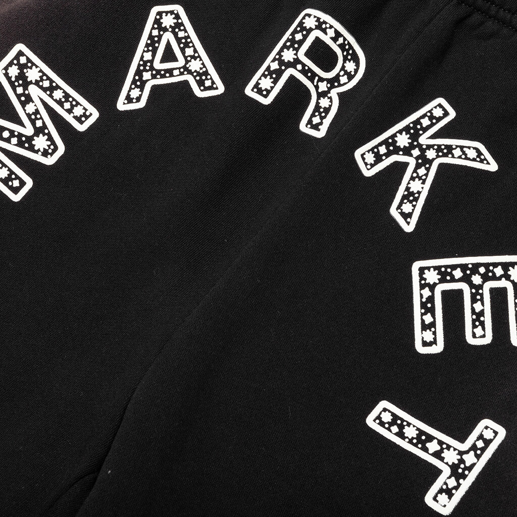 Starry Arc Fleece Short - Pirate Black
