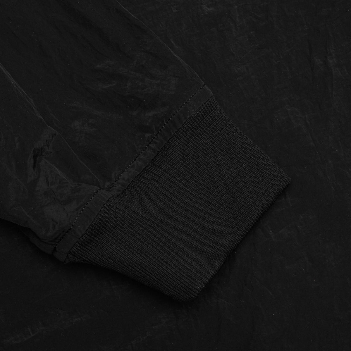 Funnel Neck Lightweight Jacket - Black