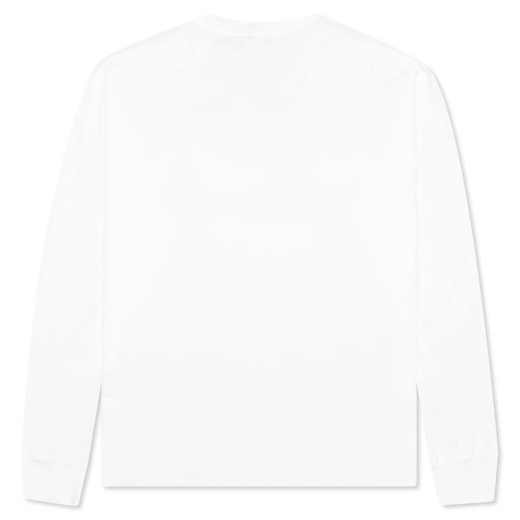 Patch Logo L/S Tee - White